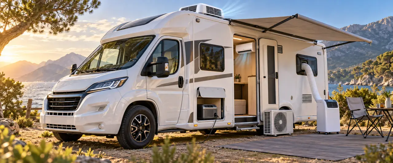 Climatisation pour camping-car : choisissez entre toit, 12 V, split ou portable