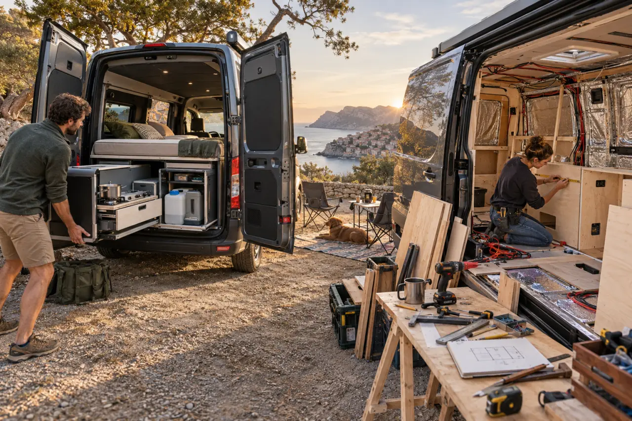Aménager un Renault Trafic : kit démontable ou 200 heures d’auto-construction ?