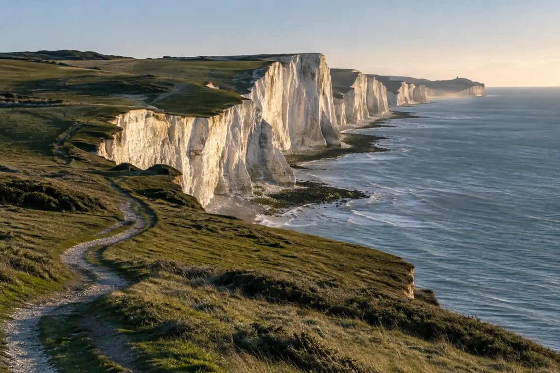 Road trip Angleterre sur les falaises des Seven Sisters dans le Sussex