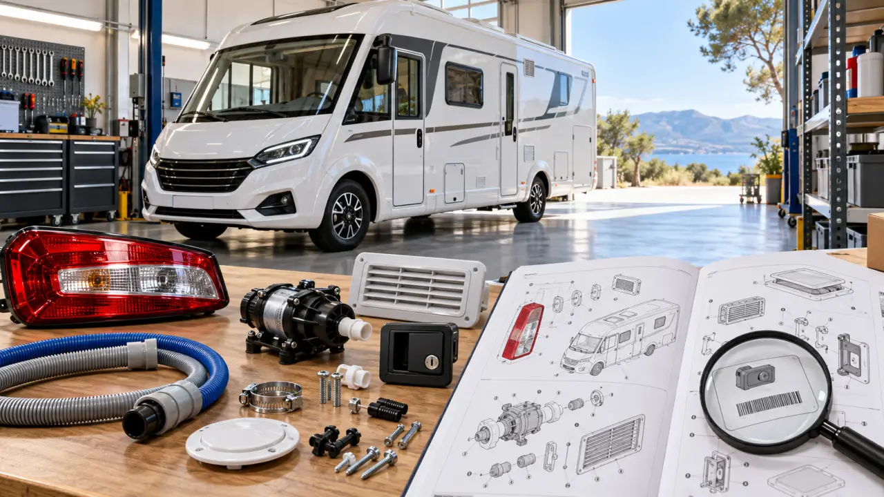 Catalogue pièces camping-car Rapido : identifier la bonne référence avant de commander