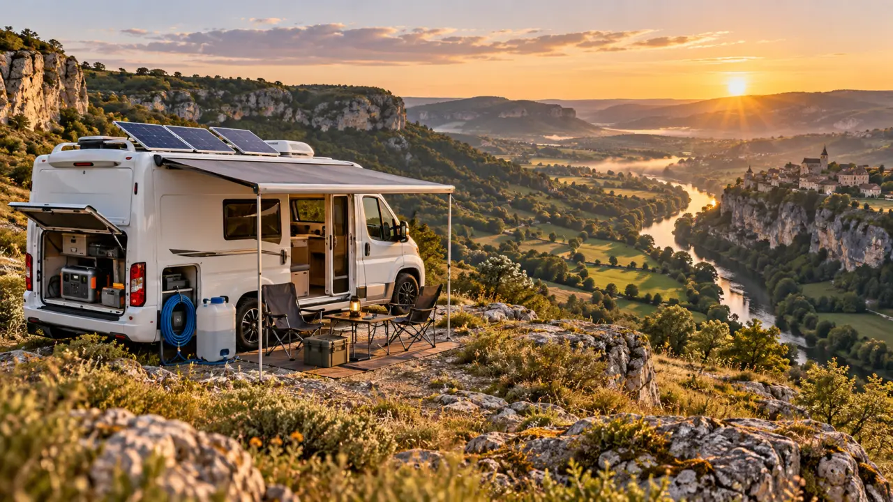 Accessoires camping-car en Aveyron : 4 priorités pour partir autonome et bien équipé