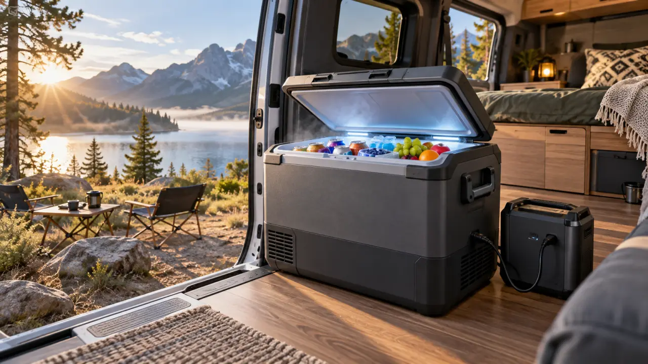 La meilleure glacière à compression pour van privilégie le froid stable et l’autonomie en 31 à 50 litres