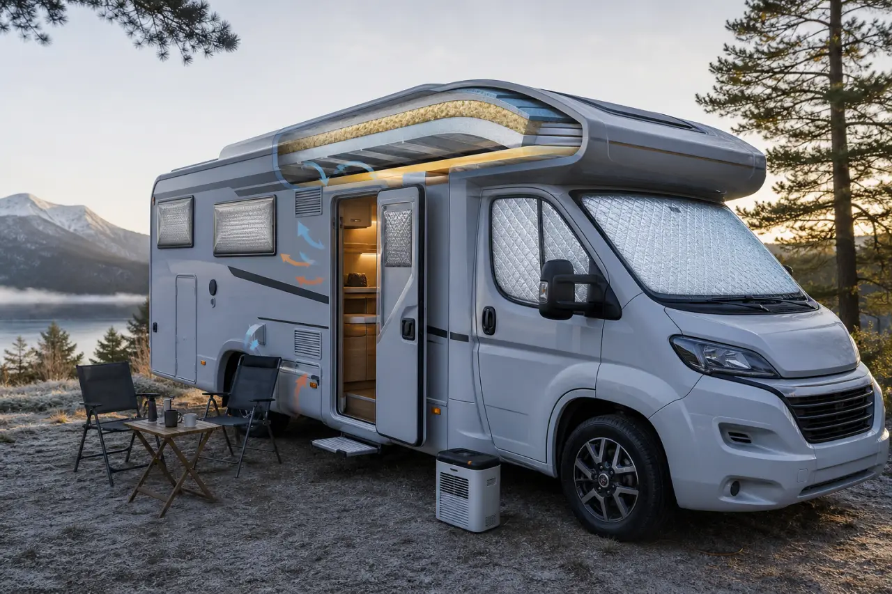 Isolation thermique pour camping-car : vitres, cabine, toit et condensation à traiter en priorité