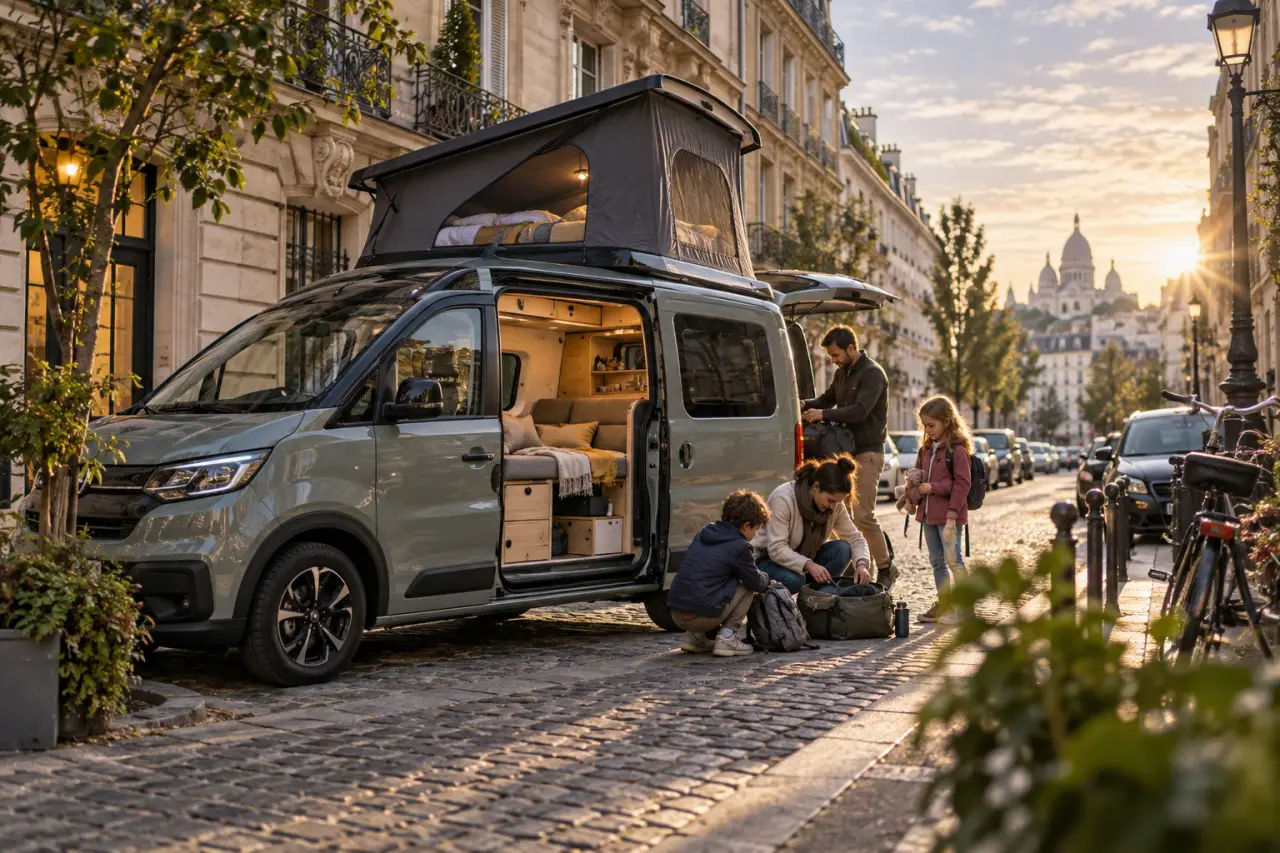 Petit van aménagé : le bon format pour dormir à quatre et rester agile en ville